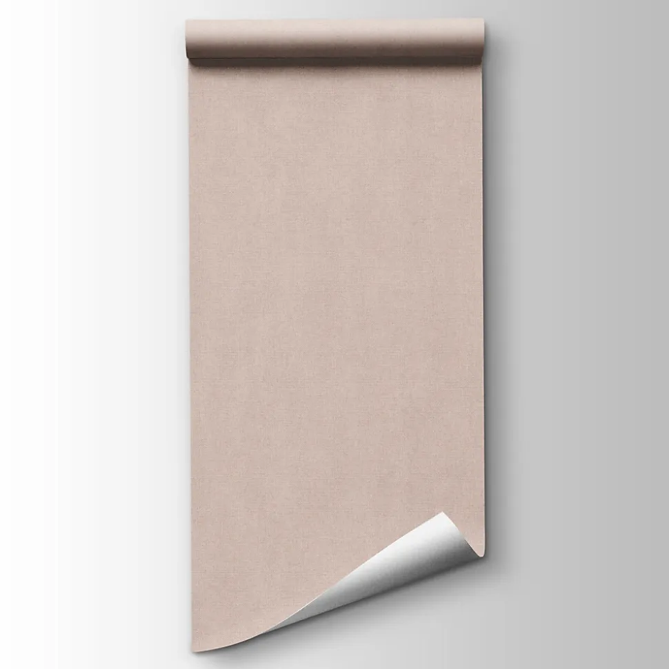 Papier peint vinyle grainé sur intissé uni tweed beige L.1001 x l.53cm Ugèpa