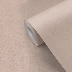 Papier peint vinyle grainé sur intissé uni tweed beige L.1001 x l.53cm Ugèpa