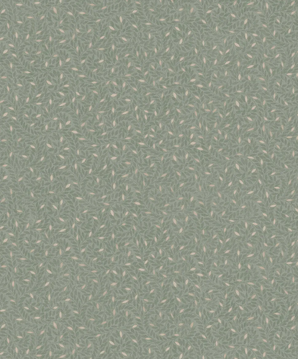 Papier peint vinyle grainé sur intissé botanique épi kaki L.1001 x l.53 cm Ugépa