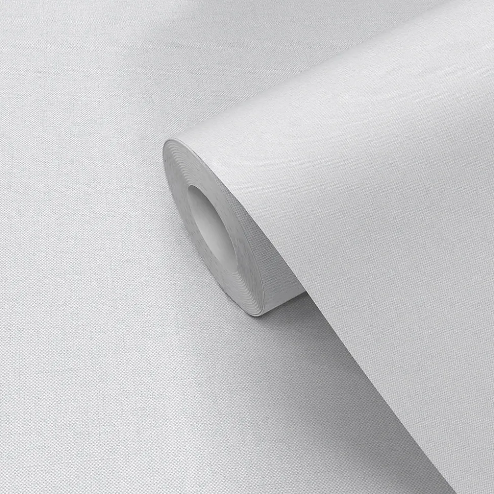 Papier peint vinyle grainé sur intissé uni tweed gris L.1001 x l.53cm Ugèpa