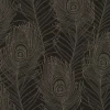 Papier peint Vinyle Intissé GoodHome Sedef noir