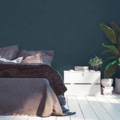 Papier peint Vinyle Intissé GoodHome Izier bleu marine