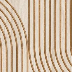 Papier peint vinyle intissé Reality Iv Lutece mat et satiné effet bois, cerclé marron, bois, beige l.1005 x l.53 cm