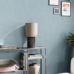 Papier peint vinyle intissé uni bleu vert L.53 x l.1005 cm GoodHome Tille