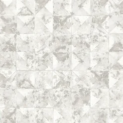 Papier peint Vinyle Intissé GoodHome Eudya blanc et gris