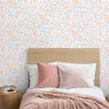 Papier peint vinyle intissé fleuri Flowers multicouleurs pastel L.1005 x l.53cm Ugèpa