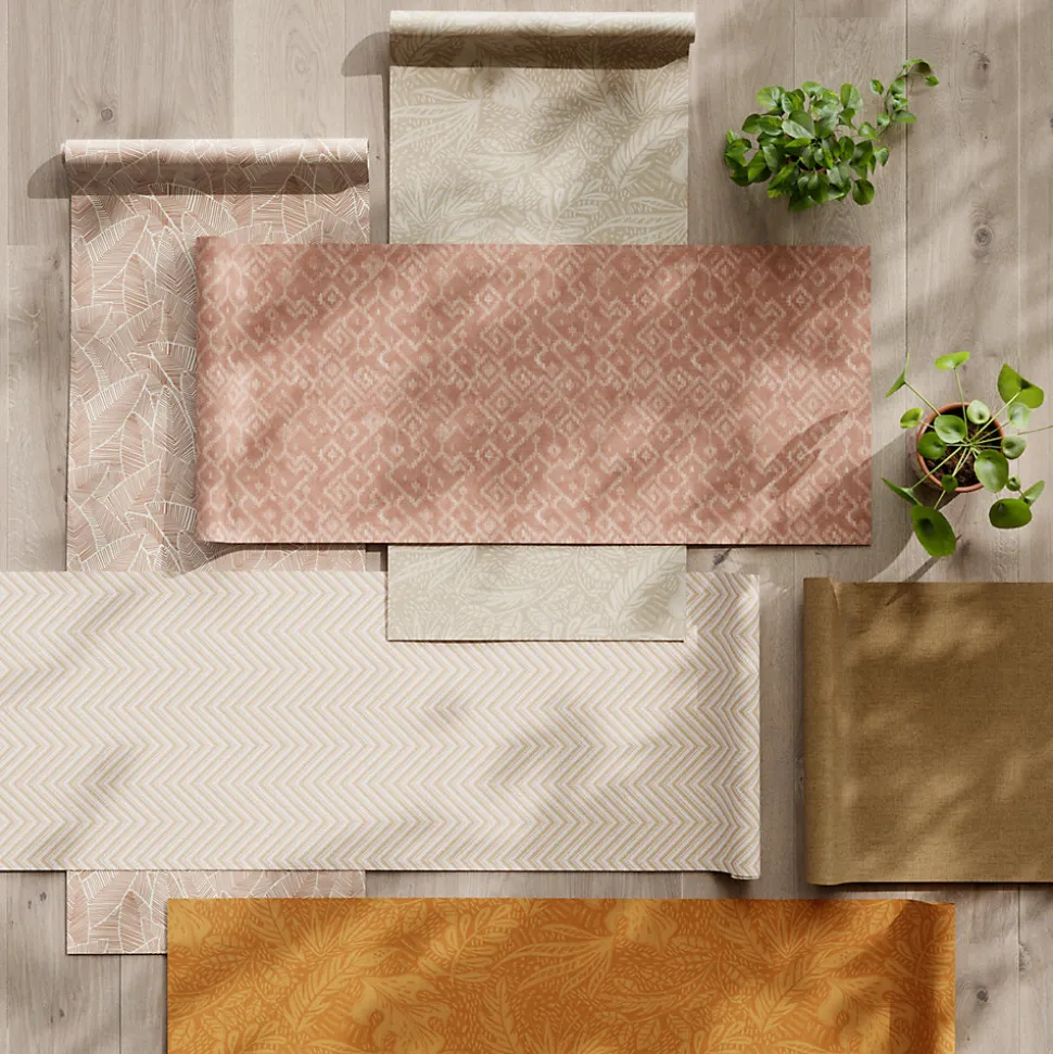 Papier peint vinyle intissé Gebu GoodHome motif palmier rose L. 10,05m x l. 0,53m