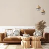 Papier peint vinyle intissé Abaca boutis beige rosé L.1005 x l.53cm Lutèce