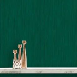 Papier peint Vinyle Intissé GoodHome Lery vert