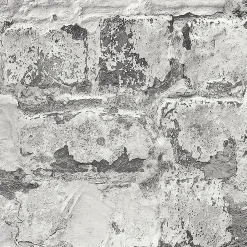 Papier peint Vinyle Intissé GoodHome Epid gris et blanc