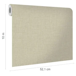 Papier peint vinyle intissé uni structuré beige L.1000 x l.52 cm GoodHome Shung