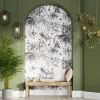 Papier peint Vinyle Intissé GoodHome Howlit noir et blanc