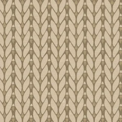 Papier peint vinyle intissé Bensimon tricot beige L.1005 x l.53cm Lutèce