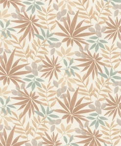 Papier peint vinyle intissé grainé feuilles de chaume beige, jaune L.1005 x l.53cm Rasch