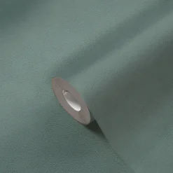 Papier peint vinyle intissé uni bleu vert L.53 x l.1005 cm GoodHome Izier