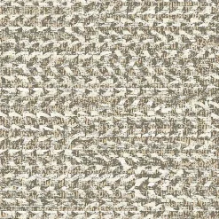 Papier peint vinyle intissé Villa Rosalie Lutece mat et satiné trompe l'œil tissu grège, beige, gris l.1005 x l.53 cm
