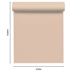 Papier peint vinyle intissé uni aspect tissu beige clair L.1005 x l.53cm GoodHome, Mythe
