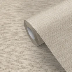 Papier peint vinyle intissé Gordo GoodHome uni texturé beige L. 10,05m x l. 0,53m