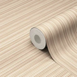 Papier peint vinyle intissé Asagiri rayures beige L.1000 x l.53cm GoodHome