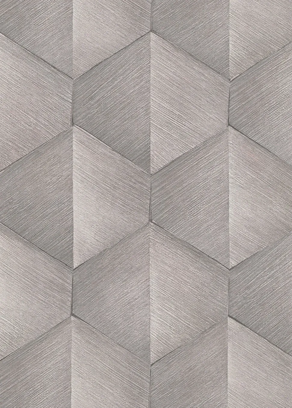 Papier peint vinyle intissé graphique 3D marron taupe L.1005 x l.53cm, Erismann Prisma