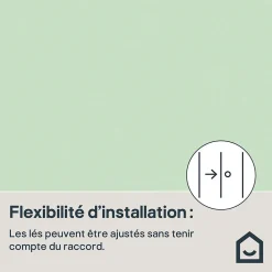 Papier peint vinyle intissé uni vert L.1005 x l.53 cm GoodHome Aune