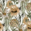 Papier peint vinyle intissé Cuisines & Bains Lutece mat et satiné fonds marins beige, gris, vert l.1005 x l.53 cm