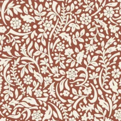 Papier peint vinyle intissé Flaumig GoodHome motif floral terracotta L. 10,05m x l. 0,53m