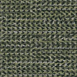 Papier peint vinyle intissé Villa Rosalie Lutece mat et satiné trompe l'œil tissu vert forêt, vert l.1005 x l.53 cm