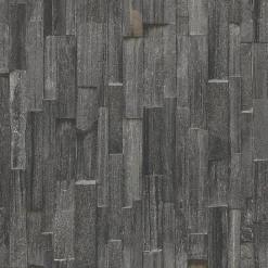 Papier peint Vinyle Intissé GoodHome Gunes gris anthracite