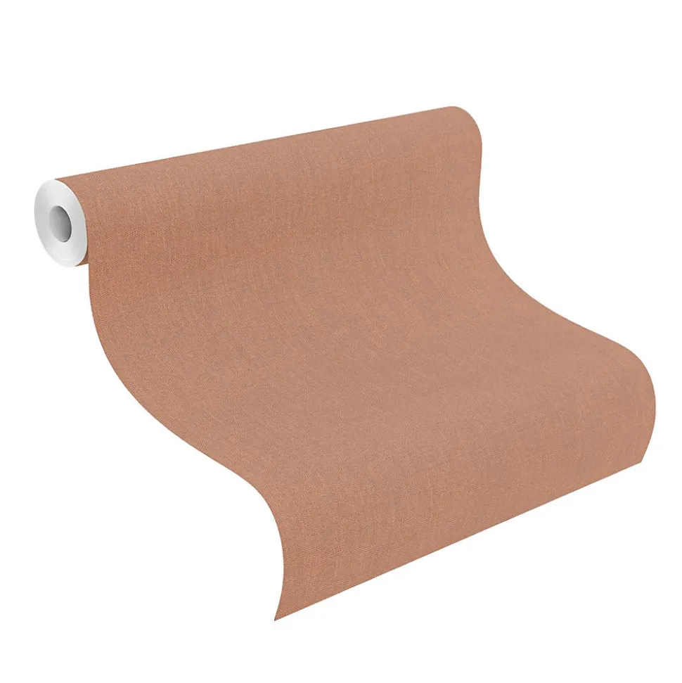 Papier peint vinyle intissé expansé pointe terracotta L.1001 x l.53cm Rasch