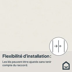 Papier peint Vinyle Intissé GoodHome Moivre beige clair