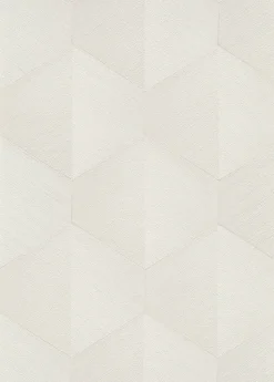 Papier peint vinyle intissé graphique 3D beige crème L.1005 x l.53cm, Erismann Prisma