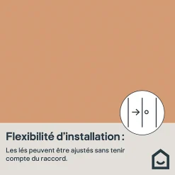 Papier peint vinyle intissé uni orange terracotta L.53 x l.1005 cm GoodHome Aune