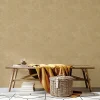Papier peint vinyle intissé imitation mur taloché cuivre L.1005 x l.53cm Lutèce