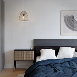 Papier peint Vinyle Intissé GoodHome Moivre blanc