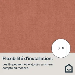 Papier peint vinyle intissé uni orange terracotta L.53 x l.1005 cm GoodHome Tille