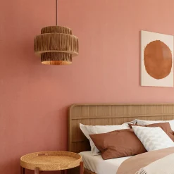Papier peint vinyle intissé uni orange terracotta L.53 x l.1005 cm GoodHome Tille