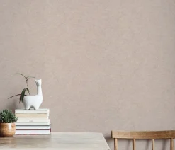 Papier peint vinyle intissé uni beige L.1005 x l.53cm, Erismann Flair