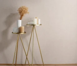 Papier peint vinyle intissé uni beige L.1005 x l.53cm, Erismann Flair