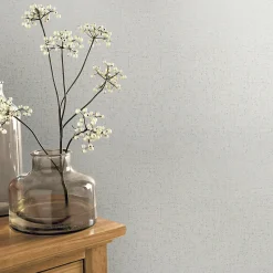 Papier peint vinyle sur intissé GoodHome Gazania blanc