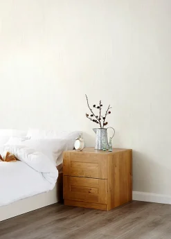 Papier peint vinyle sur intissé GoodHome Lery blanc
