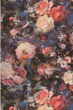 Papier peint vinyle sur intissé Fleur L.10.05 x l.0.53 m. - Réf. AS-388211