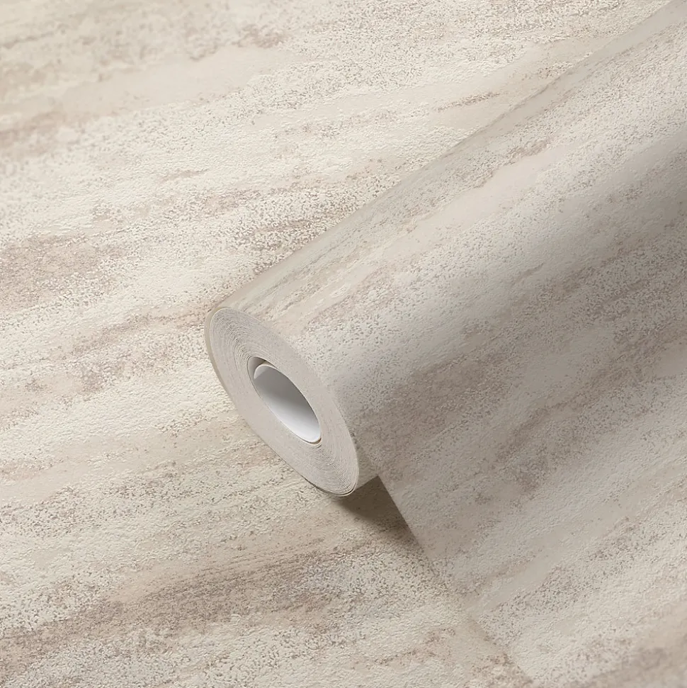 Papier peint vinyle sur intissé Chives GoodHome contemporain beige l.53 x H.1005 cm