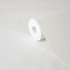 Papier peint vinyle sur intissé GoodHome Lancon blanc cassé
