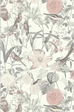 Papier peint vinyle sur intissé Fleur L.10.05 x l.0.53 m. - Réf. LTC-51193606