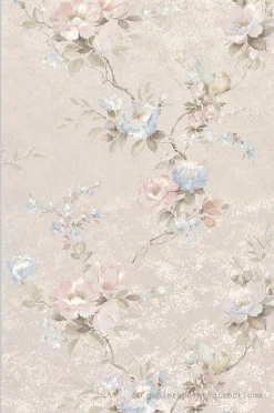 Papier peint vinyle sur intissé Fleur L.10.05 x l.0.53 m. - Réf. MC-Z66861