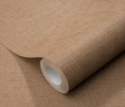 Papier peint vinyle sur intissé uni casual brun marron L.1005 x l.53cm Erismann