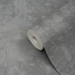 Papier peint vinyle sur intissé GoodHome Omey gris anthracite