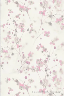 Papier peint vinyle sur intissé Fleur L.10.05 x l.0.53 m. - Réf. AS-387264
