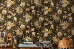 Papier peint vinyle sur intissé Fleur L.10.05 x l.0.53 m. - Réf. AS-388212